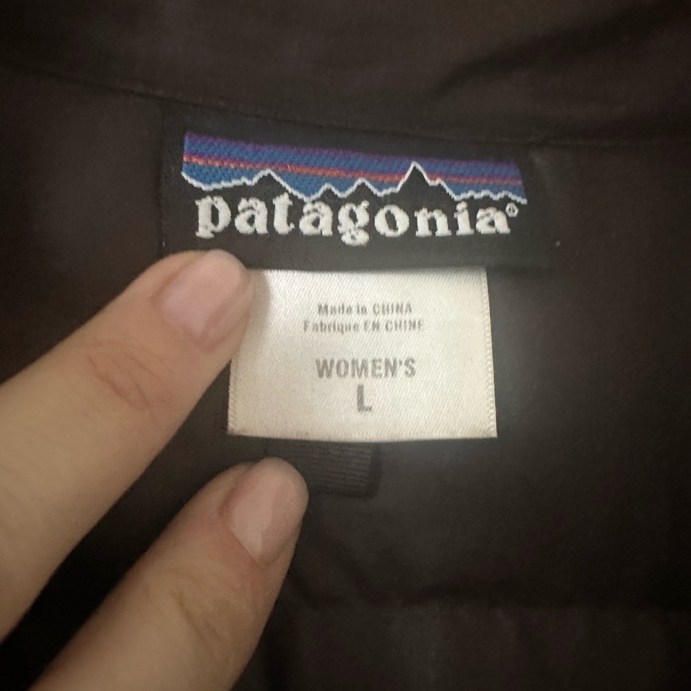 Women's Brown Quilted Jacket Patagonia - Picture 6 of 7